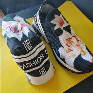 Super Cute Floral Sneakers!